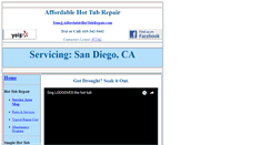 Desktop Screenshot of affordablehottubrepair.com
